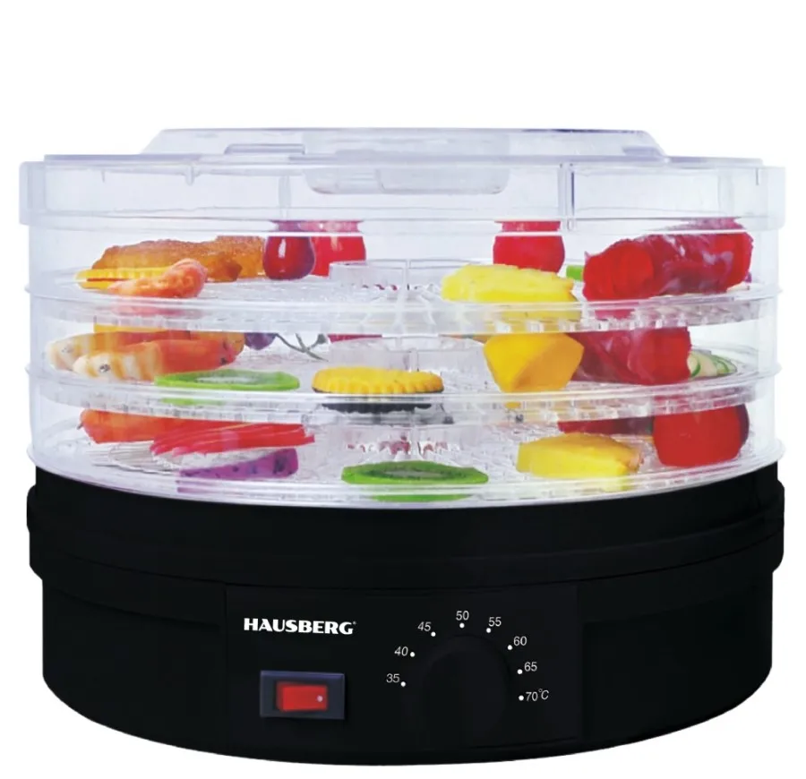 Hausberg High Quality Electrical Food Dehydrator 250w With Three