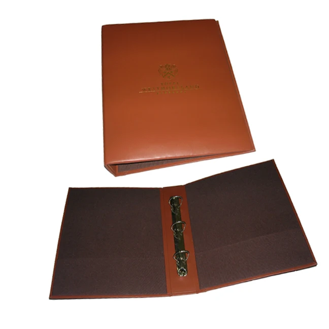 Genuine Leather Bar And Coffee Menu Holders / Restaurant Menu Covers