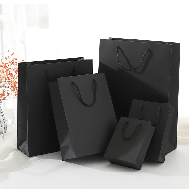 Wholesale/customized Logo White With Black Rim Paper Gift Bag,Shopping ...