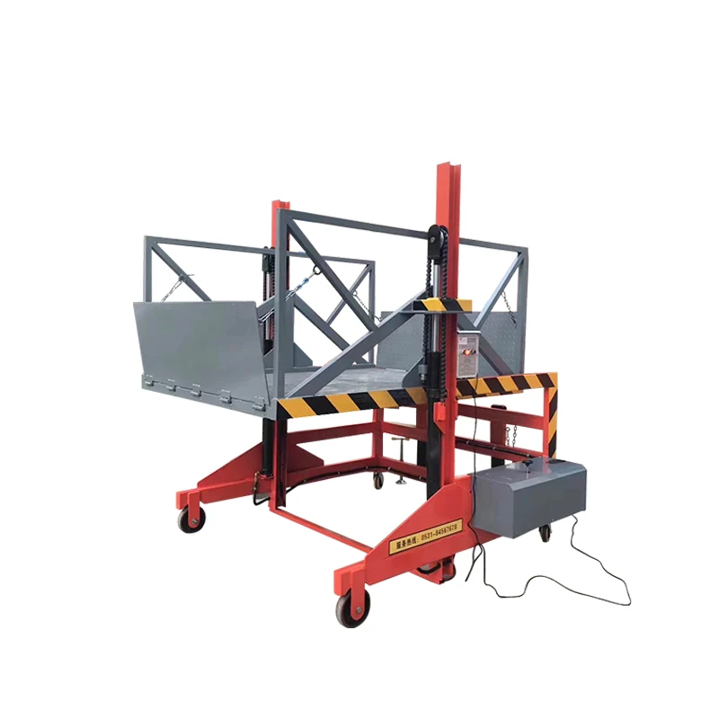 2000kg Movable Container Truck  Loading and Unloading Lift Platform Mobile Hydraulic Lift