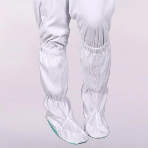 
Antistatic Cleanroom Booties ESD Foot Cover with Rubber Sole Shoes Industrial Garments (CR) 