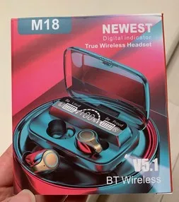 Low Price M18 New Earphones Wireless TWS Fingerprint Touch Headset Charging Waterproof HIFI Stereo Earbuds For Sports Headphones - ANKUX.COM