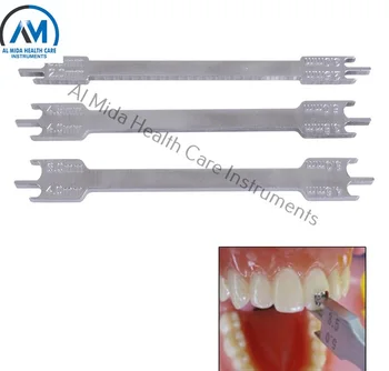 thumbnail image 2 of Dental Orthodontic Bracket Positioner Gauge - Articulated Adjustable Locator Tool 2 of 5