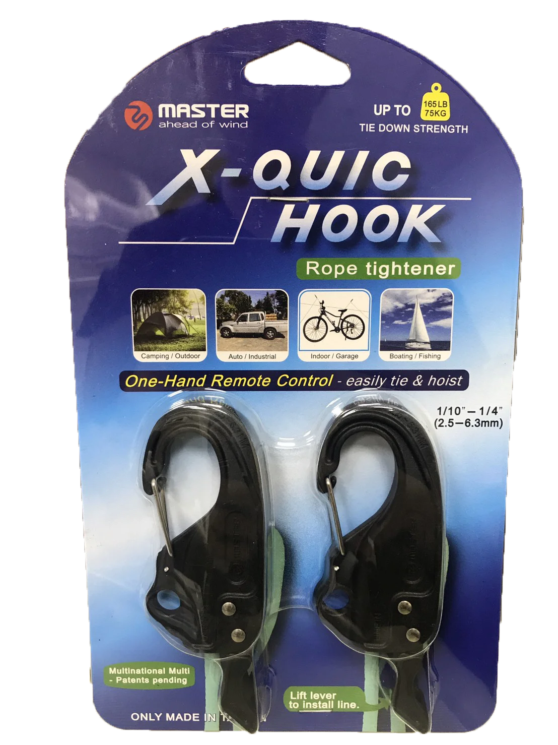 Xquic Hook Heavy Duty Cord Rope Tightener Adjustable Hook Aluminum