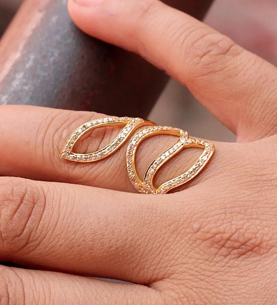 Golden Round Ladies Gold Plated Finger Ring, Weight: 40g at Rs 300/piece in  Mumbai