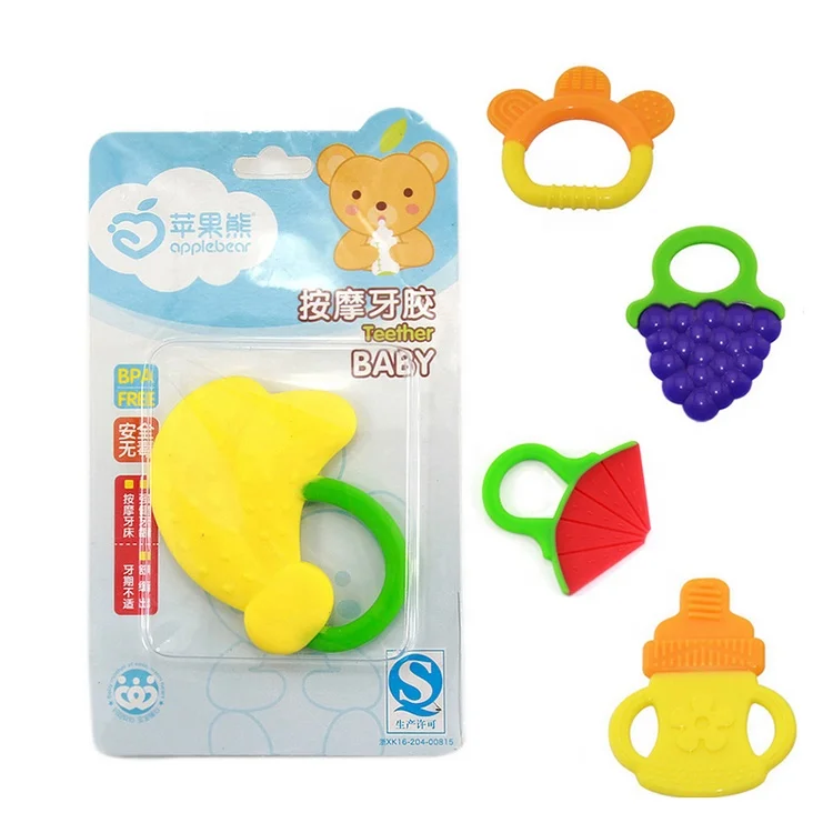 Bear Silicone Baby Teether Toy With Pp Case For Infants 3+ - Temu