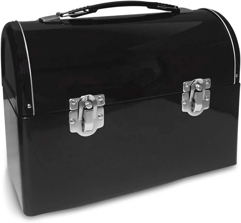 Tin Metal Plain Dome Style Lunch Box Black Buy Metal Dome Lunch Box Metal Lunch Box Lunch Box Metal Product On Alibaba Com