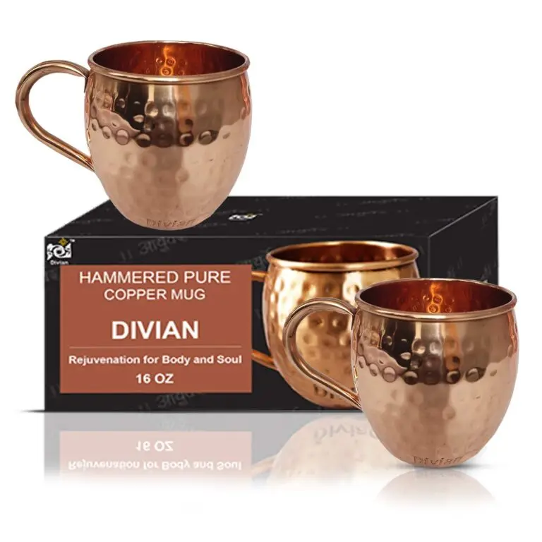 Tasses Moscow Mule, tasses en cuivre de 400 ml, lot de 4 avec