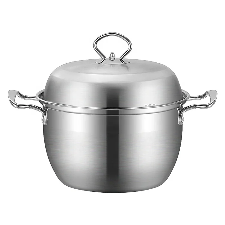 Kitchenware Korean Style 201 Stainless Steel Soup Pot Milk Pot Saucepan