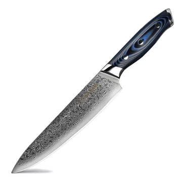 GRANDSHARP 67 Layers Japanese Damascus Knife Damascus Chef Knife 8 Inch VG-10 Steel Damascus Kitchen Knives G10 Handle PRO NEW