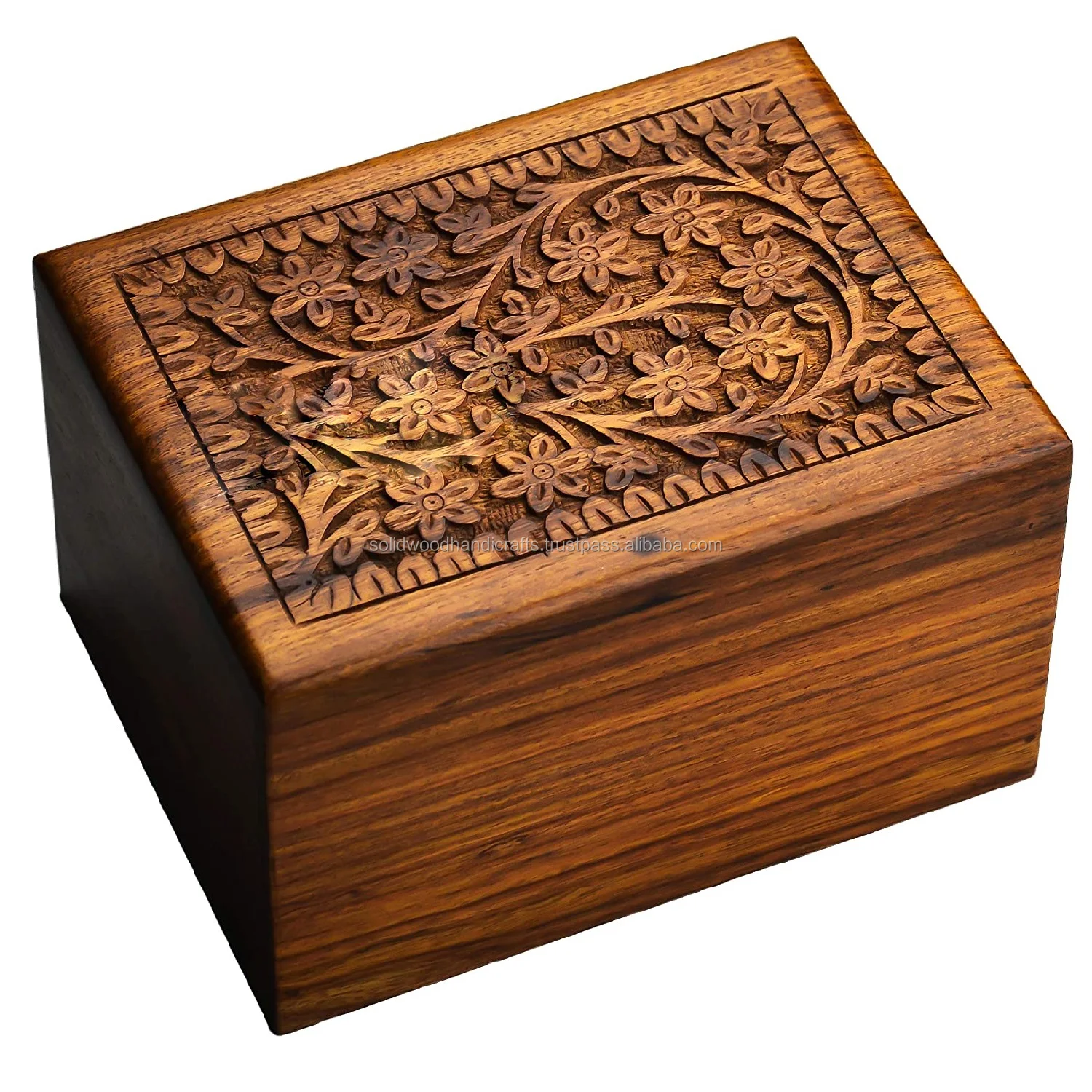 High Quality Engraving Cremation Pet Urns Wooden Box Pet Urns For Ashes ...