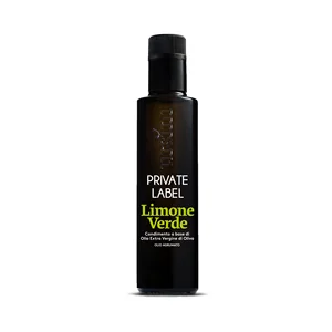 Private Label OEM Extra Virgin Olive Oil with Green Lemon 250 ml Bottle for Retails