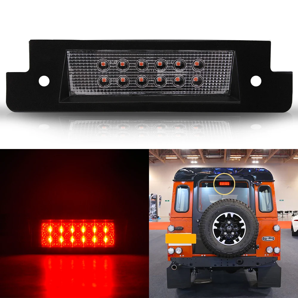 3ème Feu Stop LED Fumé Rouge Pour Land Rover Defender 90/110/130, Discovery I/II - XFK100290