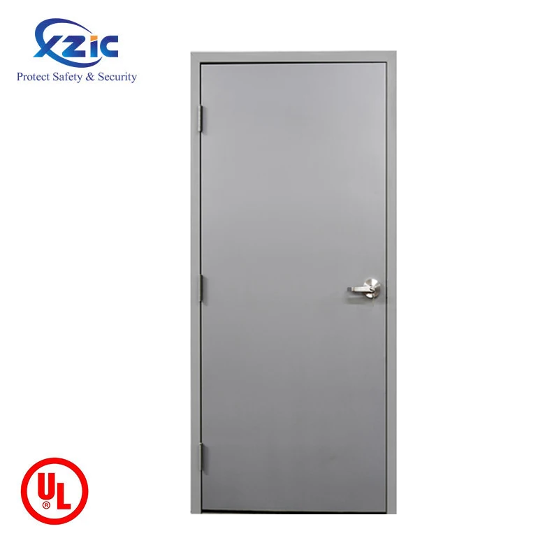 36 x 80 FireRated Gray RightHand Flush Steel Prehung Commercial Door