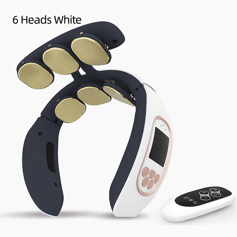 6 Heads Smart Electric Neck and Back Pulse Massager l Wireless Heat Ce –  1Keystore