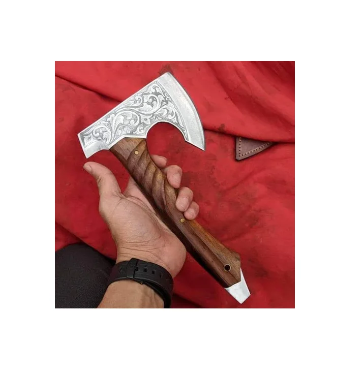 定制手工高碳钢斧头猎斧 Buy Working Axe Damascus Steel Axe Viking Long Bearded Axe Product On Alibaba Com
