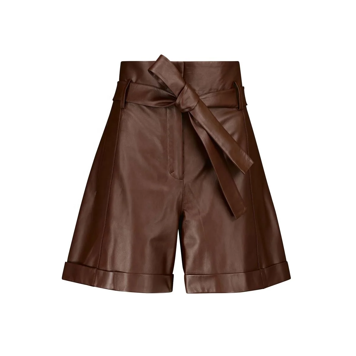 Buy Shorts Women's Leather High Waist 