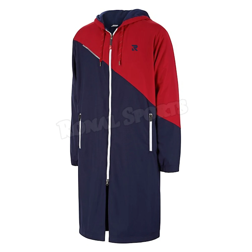 Mens Color Block Swim Parka Waterproof Parka Youth &adult Swim Parka With Fleece Lining Buy