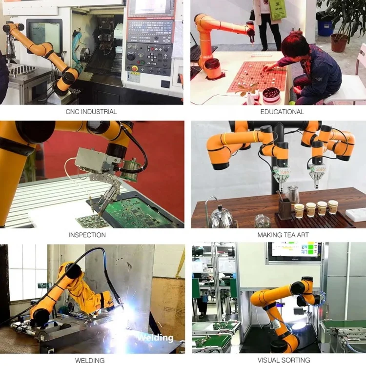 Lightweight Small 6 Axis Light Robot Arm Cnc Router for 3D Carving