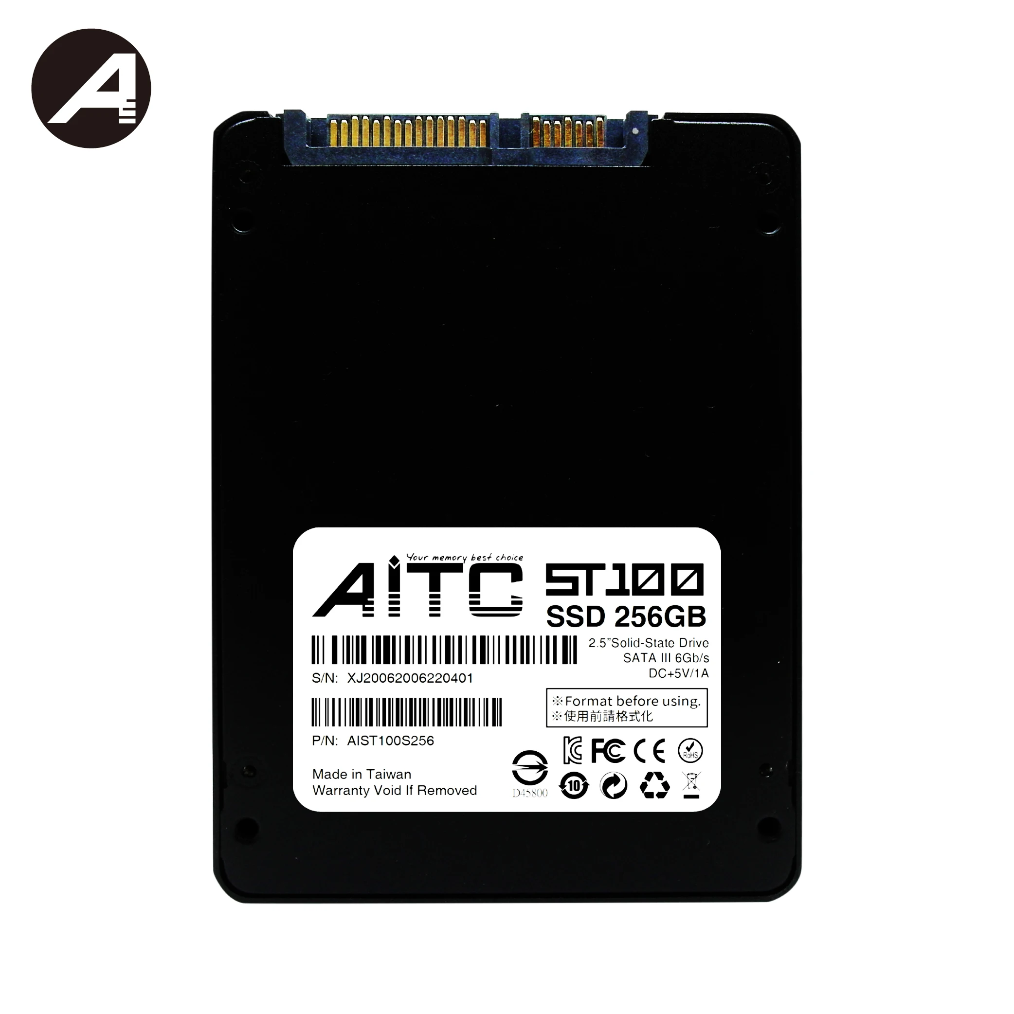 Красный SSD 256 Гб SATA3 2,5 дюйма