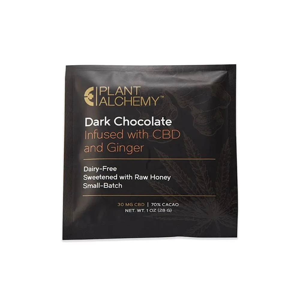 Ginger CBD Dark Chocolate Bar – 30 mg CBD Edibles	CBD Chocolate Bar