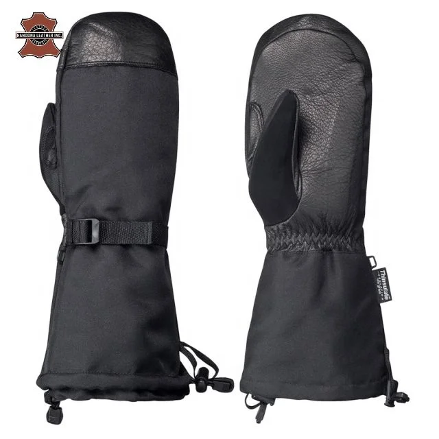 Мужские кожаные перчатки Прошитые вручную зимние тонкие шерстяные подкладки Европейская версия Мужские Зимние перчатки для мужчин и женщин