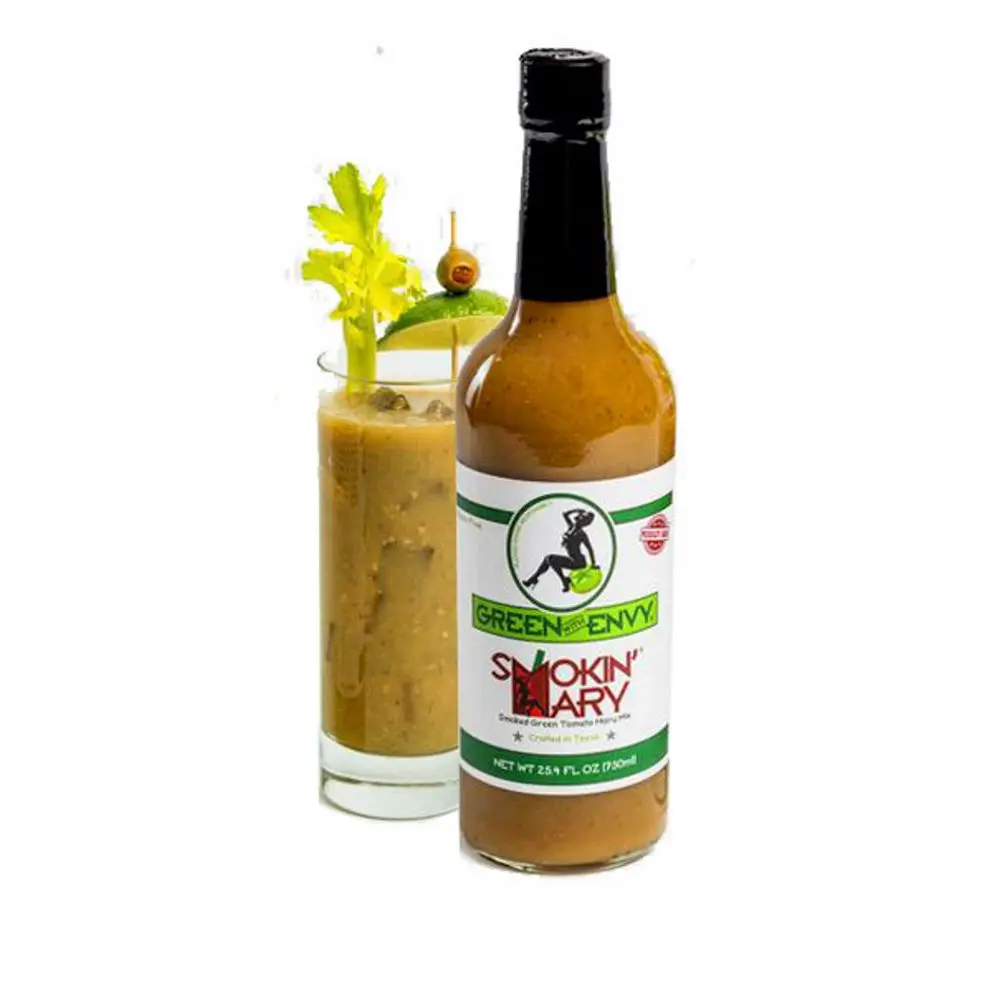 Unique Taste Green with Envy Smoked Green Bloody Mary Mix Cocktail Mix Condiment Sauce