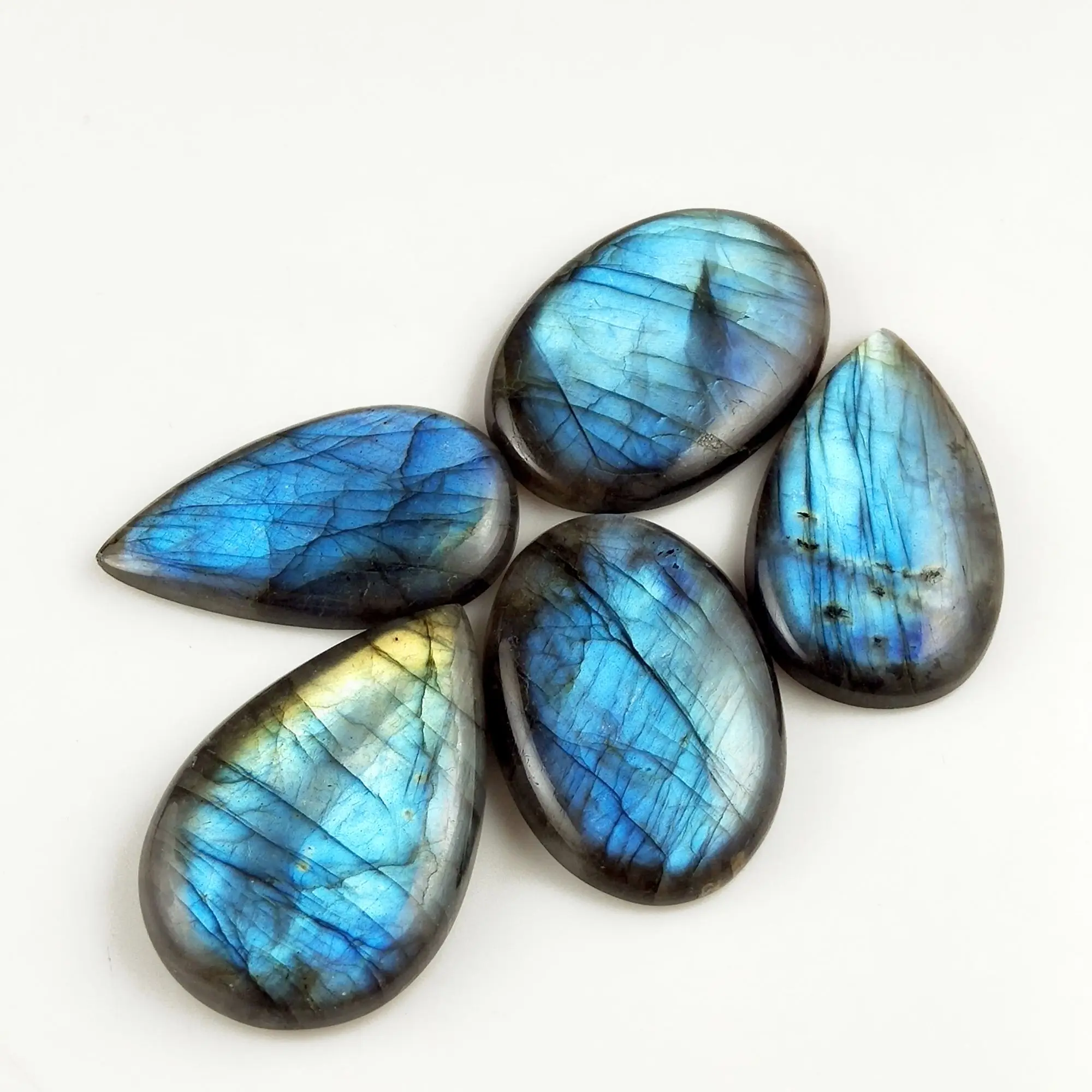 Spectrolite Pears Faceted