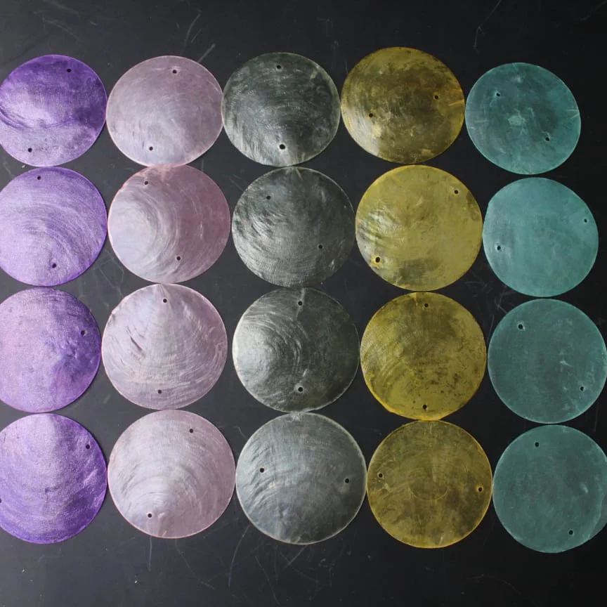 Indonesia Raw Capiz Shells Custom Colors, Custom Models Capiz Shell Crafts
