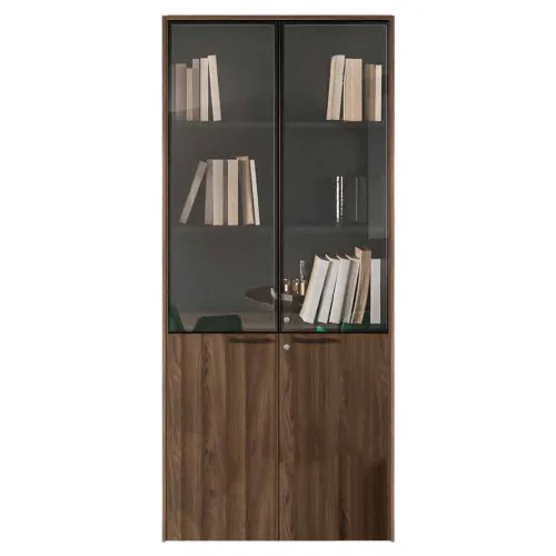 Офисная мебель для документов с внутренними полками и стеклянными навесными