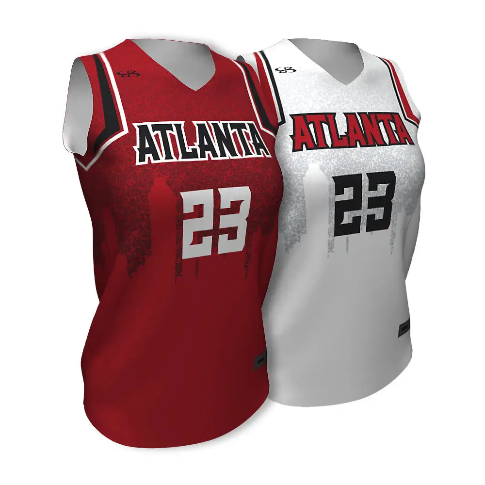 Custom Basketball Jersey Design Color Pink White Black Nbaing Reversible