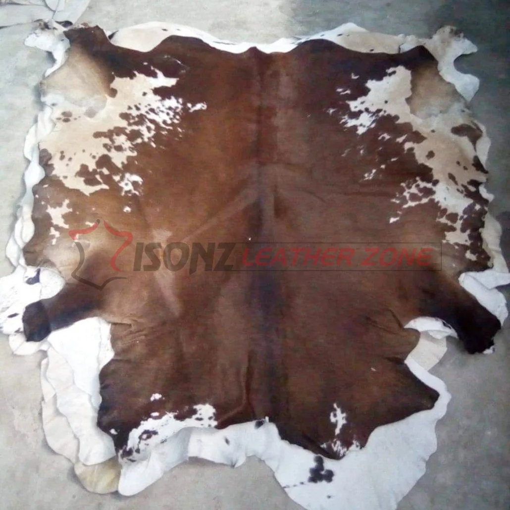 NEW LARGE 100% COWHIDE LEATHER RUGS TRICOLOR COW HIDE SKIN CARPET AREA 21-35SQFT 