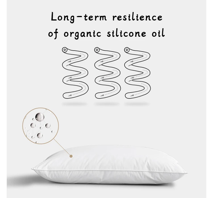 Factory Supplier Sleepwell Colorful Breathable Soft Hotel Hilton Pillow
