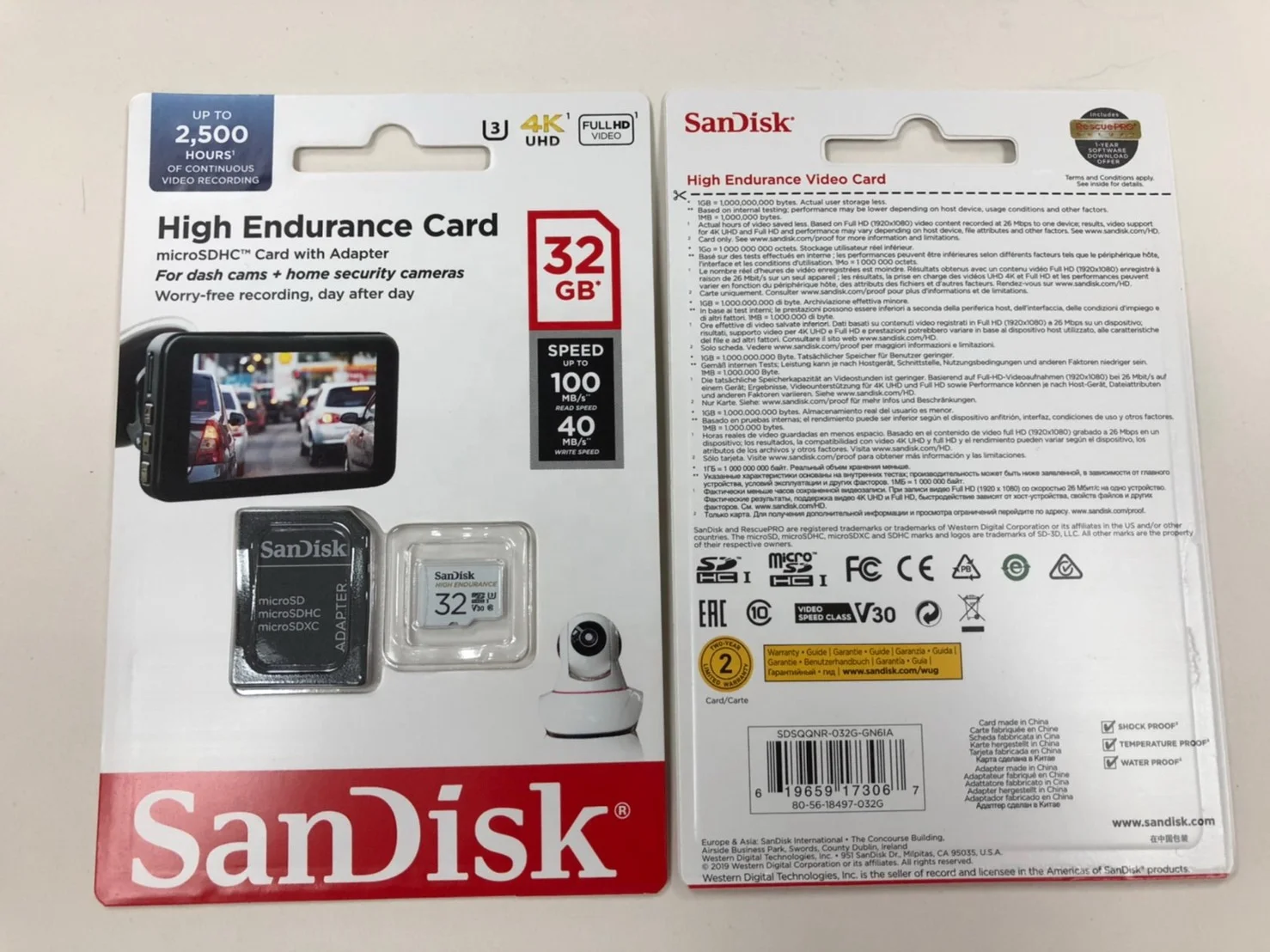 Wholesale 100% Original SanDisk High Endurance 32gb Micro Flash