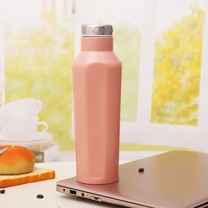New 2024 Customizing Shape Hexagonal Sports Insulation Nice Large Vacuum Flask