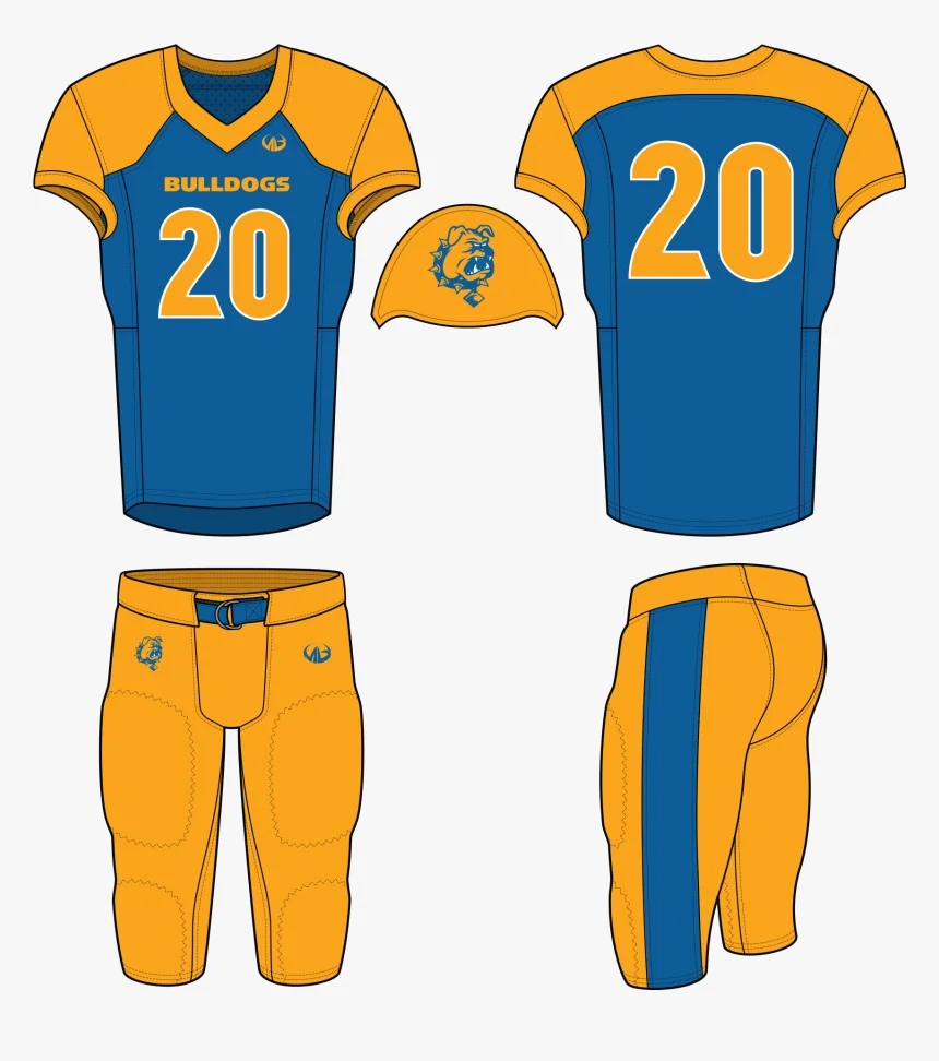 American football uniforms custom design Vector Image