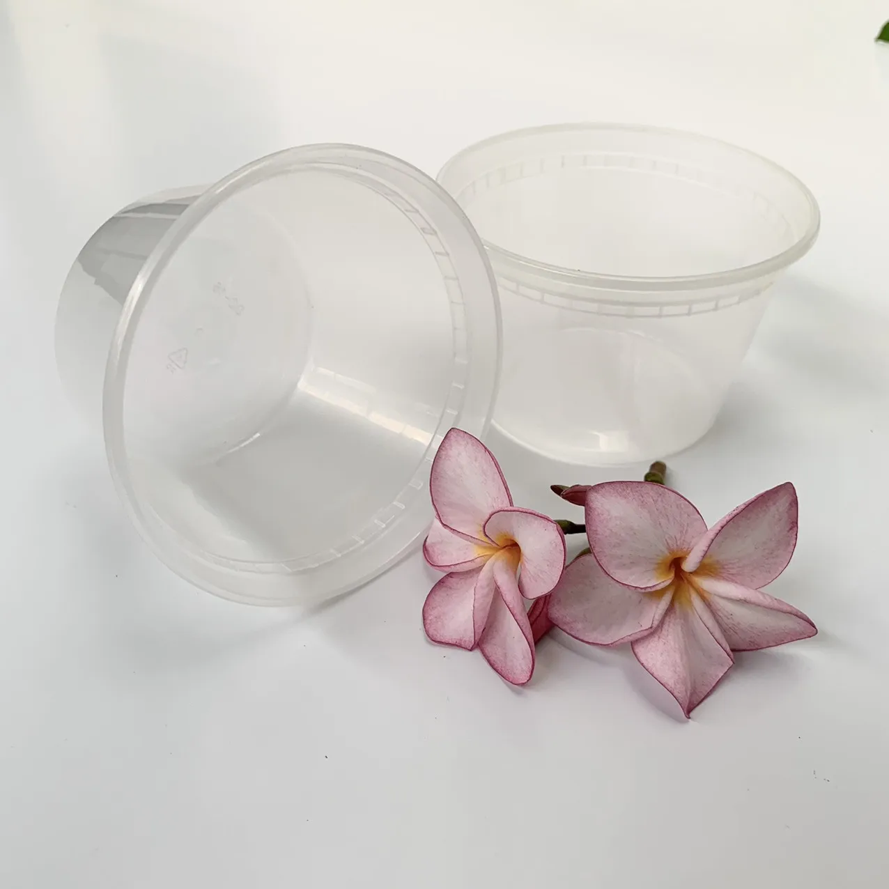 Microwaveable Food Safety 16 Oz Deli Cups With Lid Plastic Food