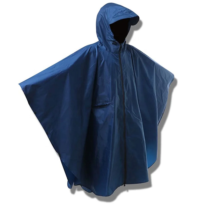 #Navy blue double Chubasquero Impermeable de una capa para hombre y #Navy blue double Chubasquero Impermeable de una capa para hombre y