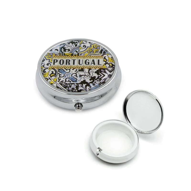Source Wholesale Pills and Mirror Box Small Metal Pill Box 3-day
