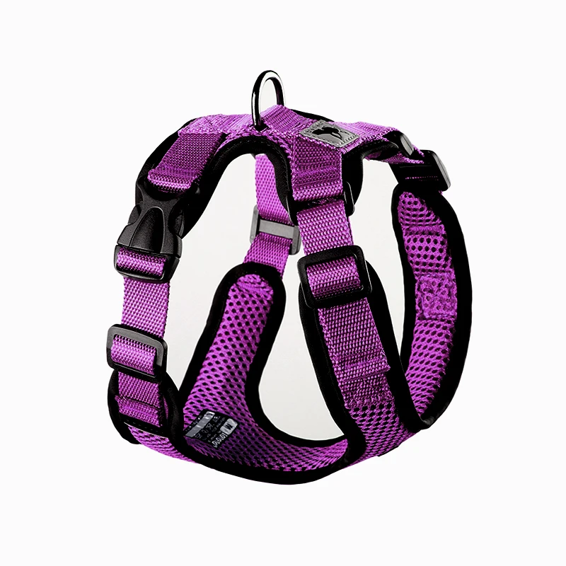LIGHTWEIGHT REFLECTIVE BREATHABLE ADJUSTABLE COOLING SOFT MESH DOG HARNESS