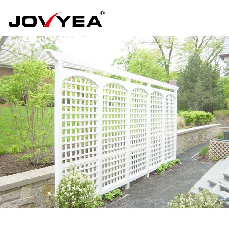 Sell Well Easily Assembled Pvc Lattice Fence Panels Fencing Material Outdoor for Garden and House