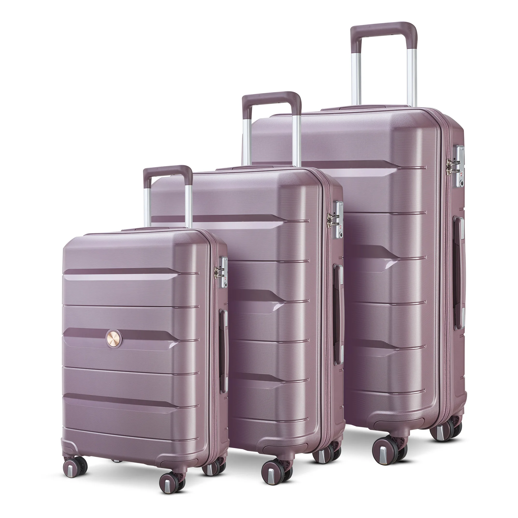 Juego De Maletas Con Cerradura Tsa,Ruedas Giratorias De Pp,Con Doble  Cremallera,Carrito De Mano,Equipaje,2021,3 Uds. - Buy De Equipaje De  Viaje,Carro Bolsa,Maleta Trolley Bolsa Product on Alibaba.com