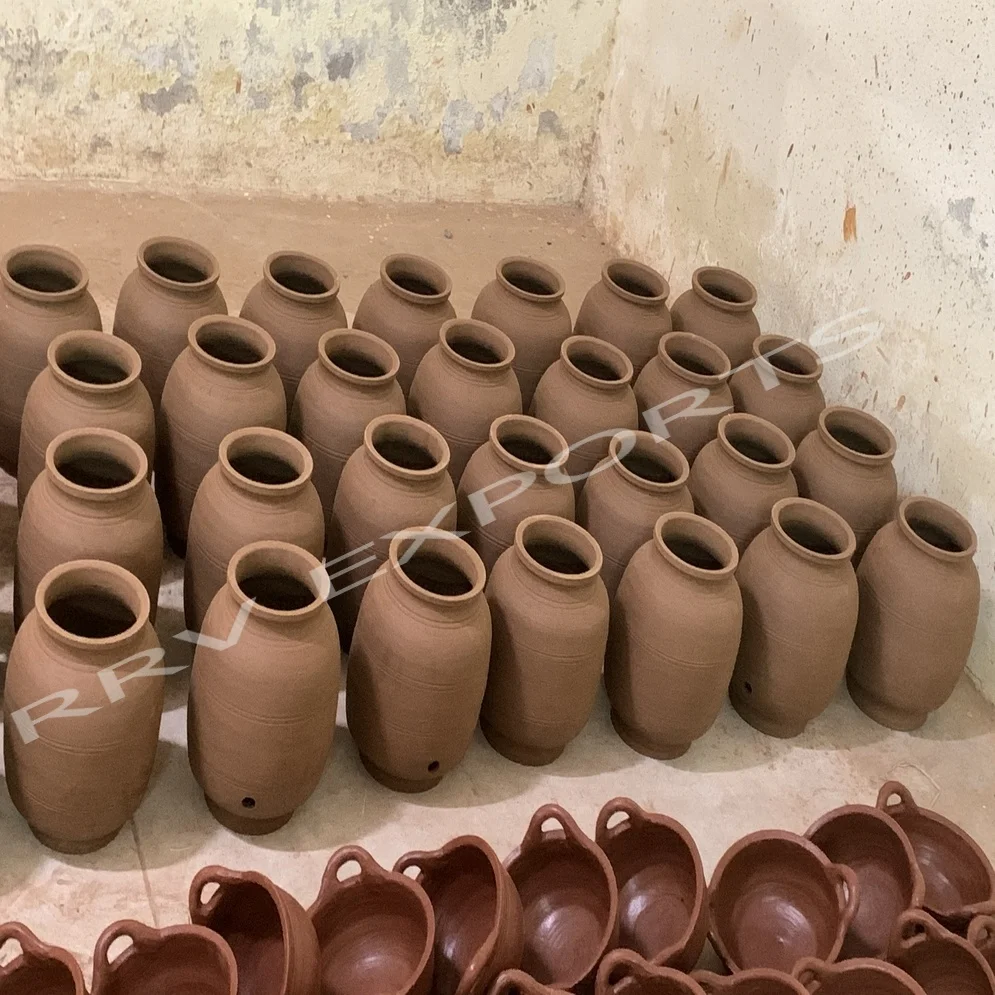 可重复使用的手工优质印度粘土陶土饮用5/10升陶罐储水 - buy