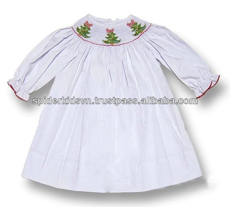 smocked christmas dress baby