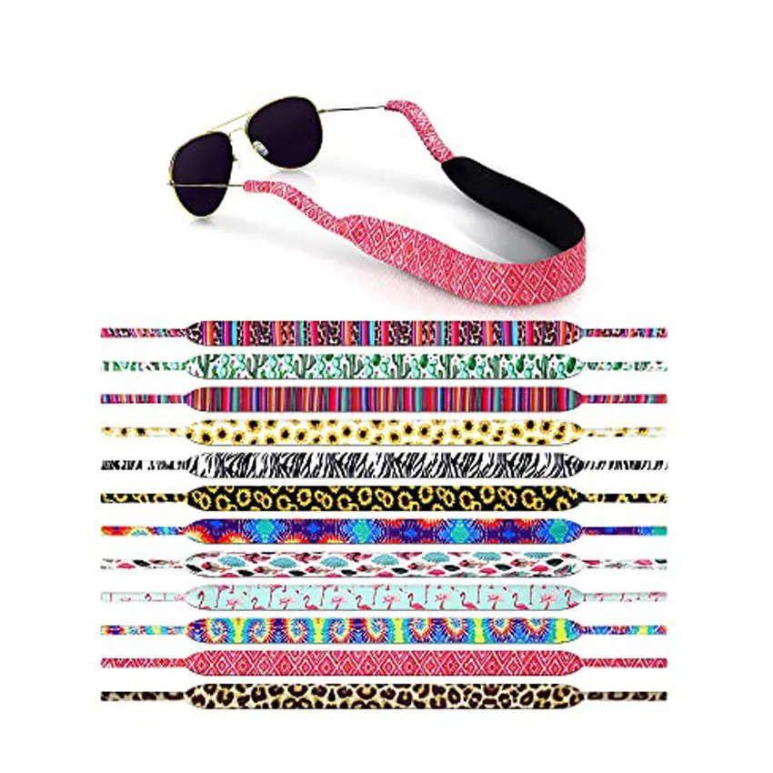 Custom Logo Adjustable Eyewear Retainer Floating Sunglass Strap Cord