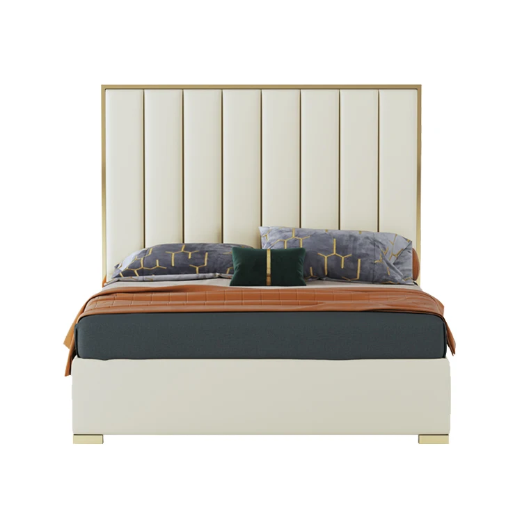 Durable Metal Leather bedroom furniture multifunction storage bed children's bed