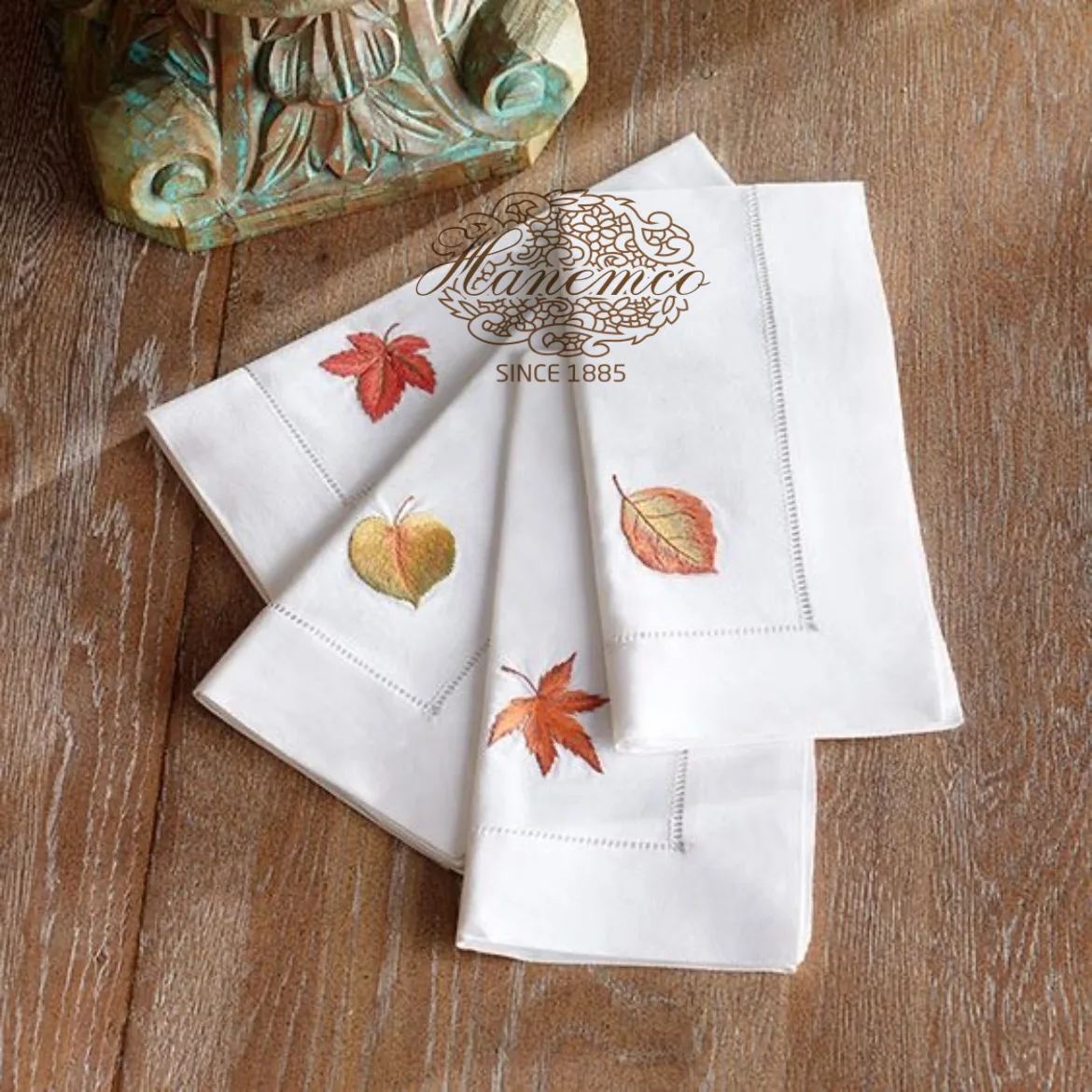 Hand Embroidery Modern Rectangle Napkins Traditional Customizable Design  100% Linen From Italy - Buy Napkins,Soft Skin-friendly Natural Linen 100%  Italian Linen Manufatured In Vietnam,Hancrafted For Dining Table Plants And  Floral Pattern Customized