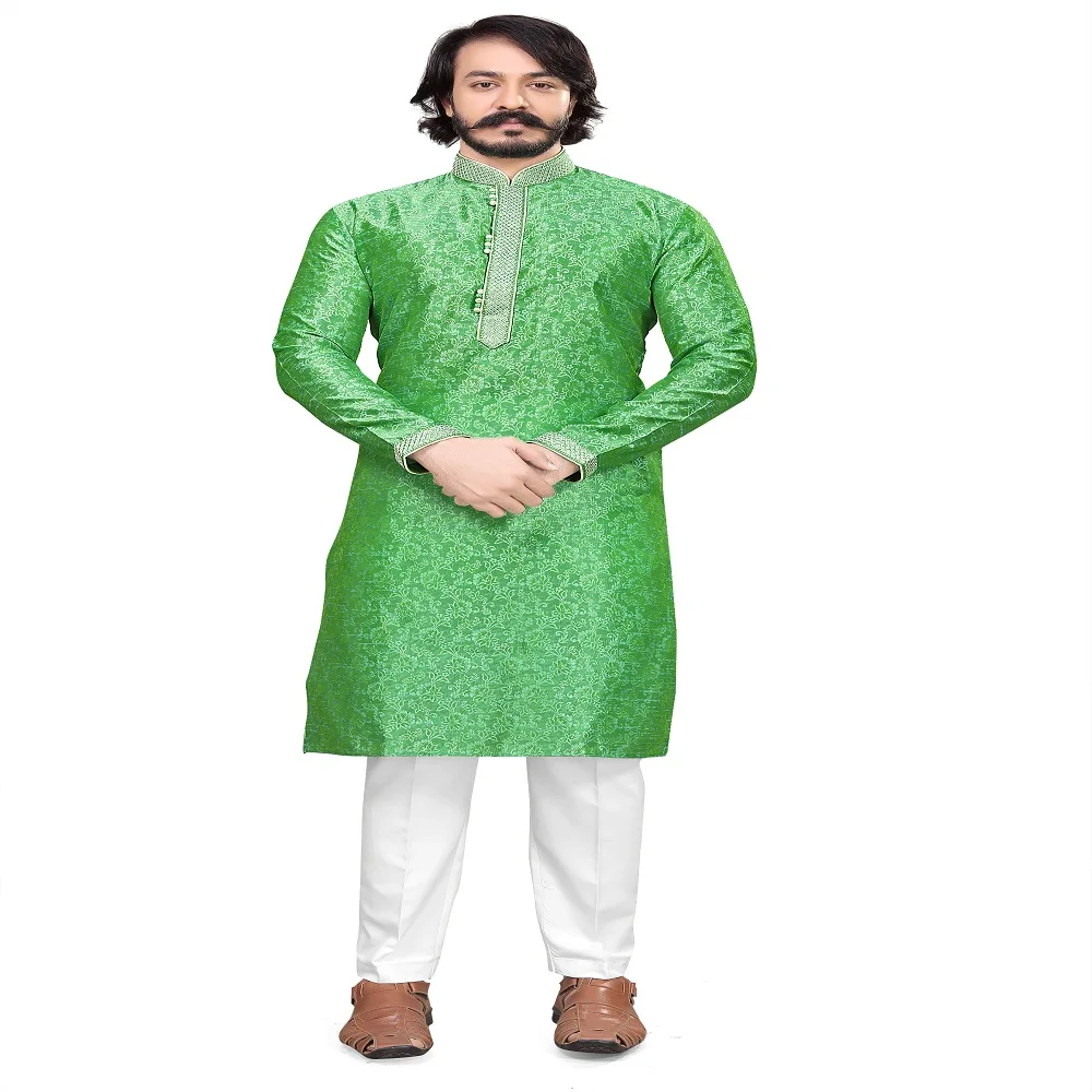 Green Mehndi Kurta Modern Shalwar 