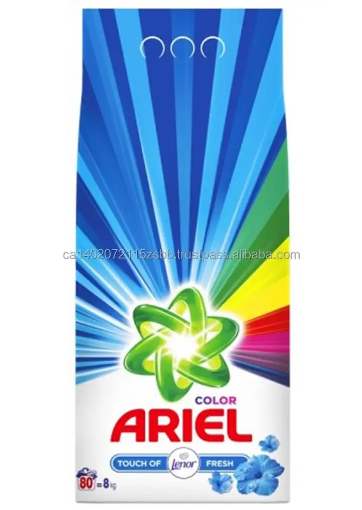 ARIEL ACTILIFT Colour & White 6 KG washing powder Touch of Lenor 80 washes