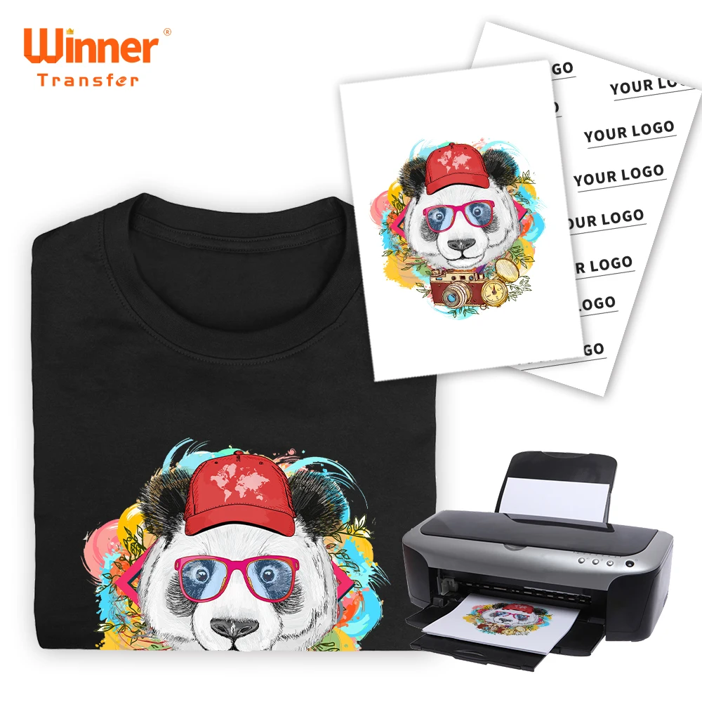 WinnerTransfer -50%Manufacturer heat Transfer Paper Iron On Sheets For T  Shirts Laser&Inkjet Printer For Diy Clothing Fabric A4